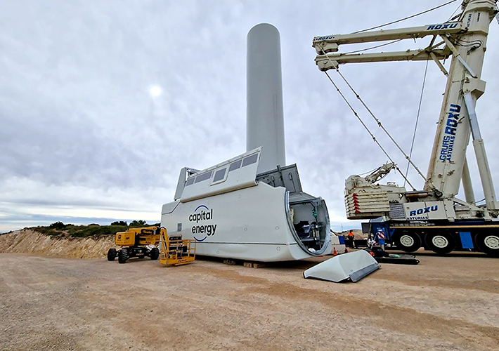 foto Capital Energy recibe los aerogeneradores de Siemens Gamesa para el parque eólico La Herrada, en Albacete.